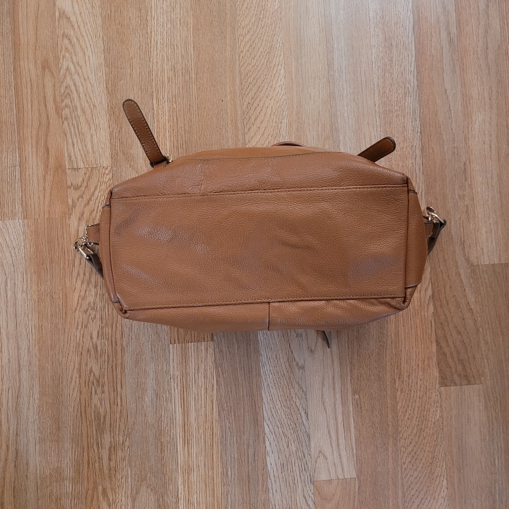 Ora Delphine  Adele Brown Leather Satchel - Picture 3 of 6